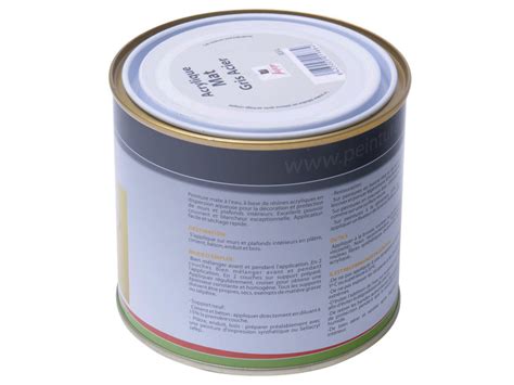 Peinture Acrylique Mate Gris Acier Jafep L Conforama