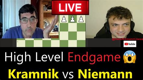 VERY HIGH LEVEL ENDGAME LIVE Hans Niemann Vs Vladimir Kramnik