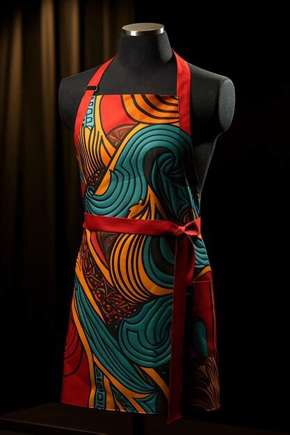 Premium AI Image | A Chef Apron With Bold Patterns Photograp Chef ...