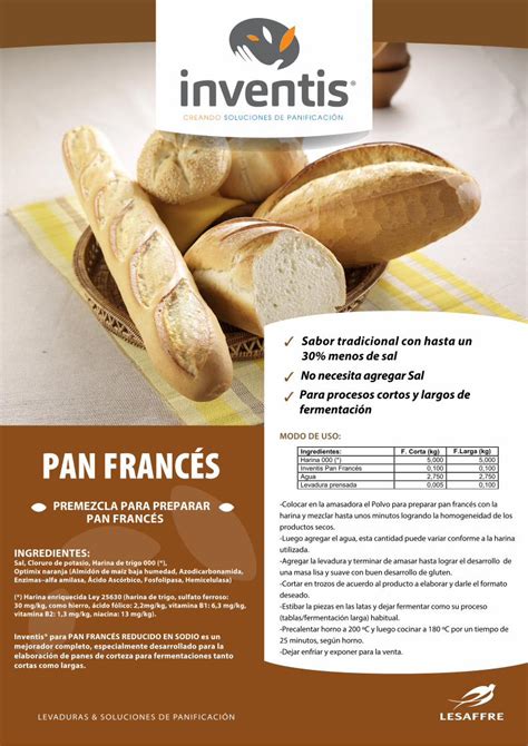 PDF MODO DE USO PAN FRANCÉS lesaffreargentina ar Para