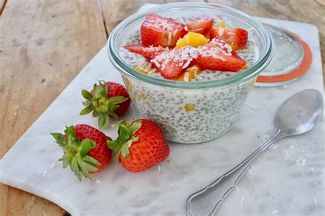 Chiapudding Met Mango En Aardbeien Puur Suzanne Vega And Vegan Recepten