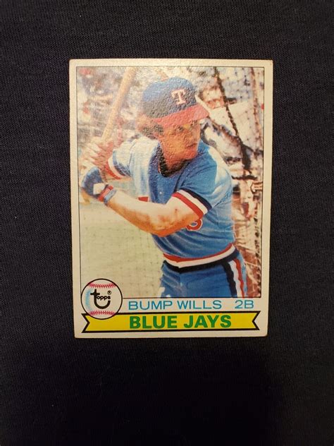 Topps Baseball Bump Wills Rookie Card Error Blue Jays Ebay