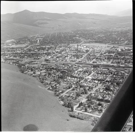 Aerial View Of Missoula Montana History Portal