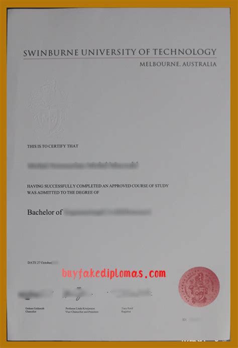 Fake Swinburne University Of Technology Degree Buy Fake Diplomas