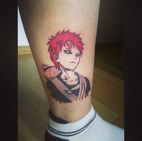 Naruto Tattoo Anime Tattoo Gaara Tattoo Placement Gaara