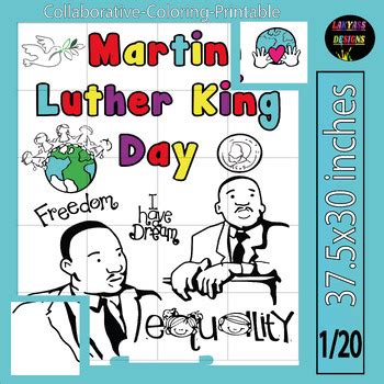 Dr Martin Luther King Jr Collaborative Poster Black History Month