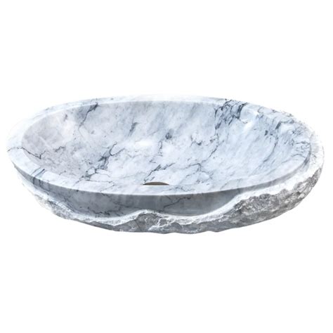 Buy 550350130mm Grey Marble Stone Oval Above Counter Art Basin Mydeal