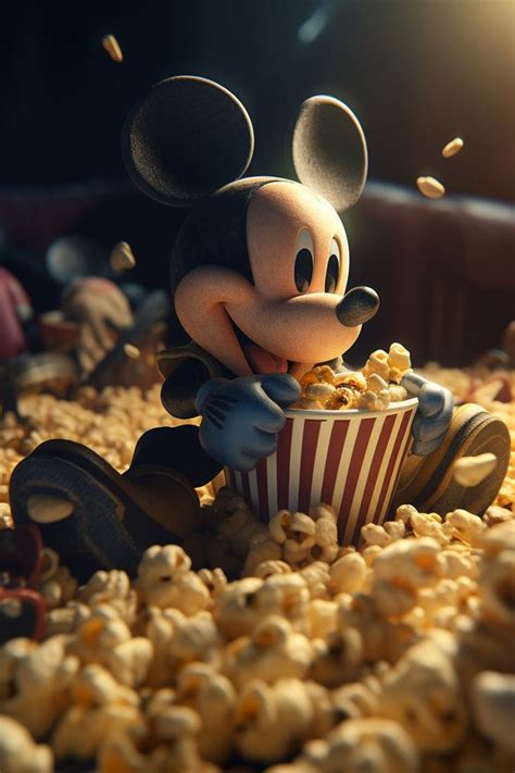 Inspirational Art Mickey Mouse Rockstar Art Ideas Popcorn In 2023