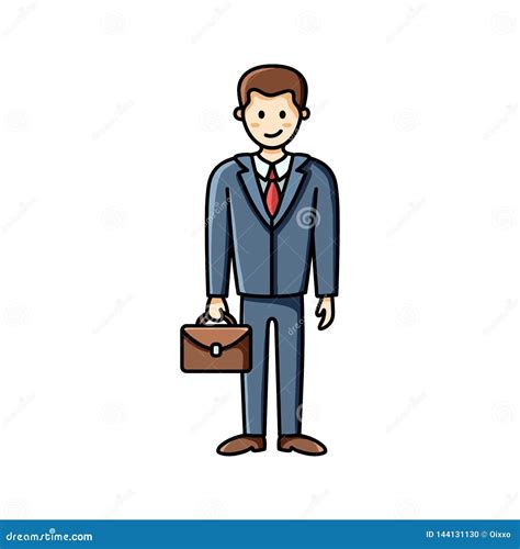 Man With Briefcase Vector