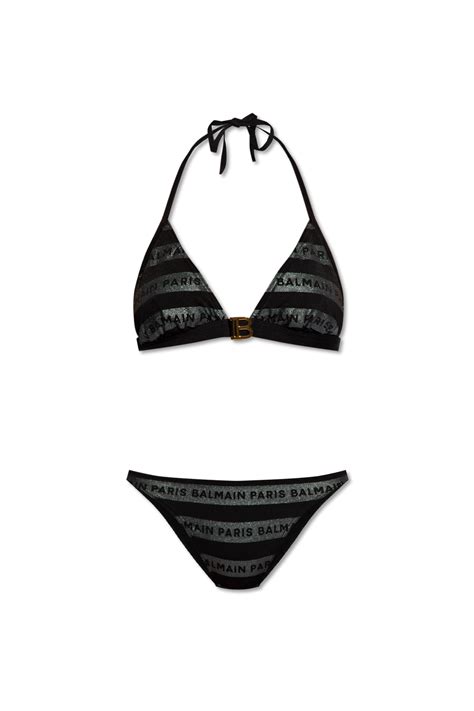 Balmain Bikini With Logo Women S Clothing Vitkac