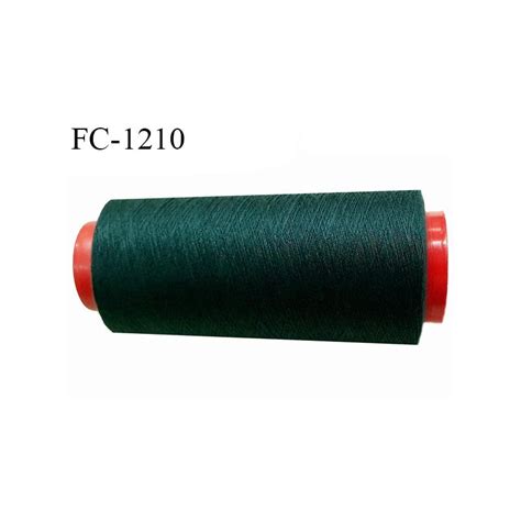 Cone 1000 M Fil Polyester Fil N80 Couleur Vert Bouteille Longueur Du