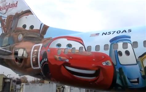 Alaska Airlines Debuts Cars Land Themed Airplane In Seattle Disney Parks Blog