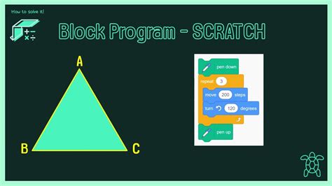 How To Draw An Equilateral Triangle By Coding Scratch And Python Youtube