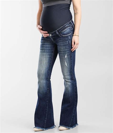 Stylish Maternity Flare Jeans Kancan