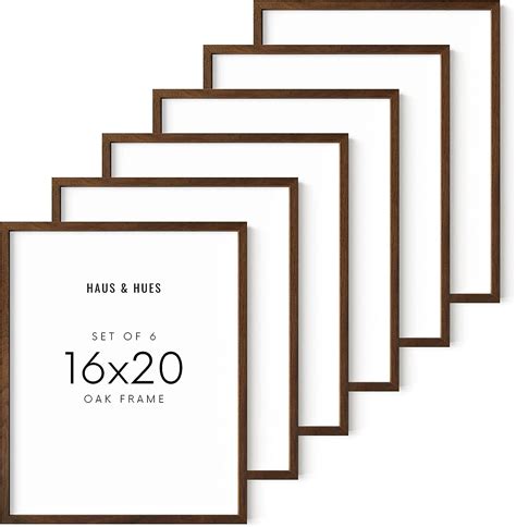 Haus And Hues Walnut Oak 16x20 Poster Frames For Wall