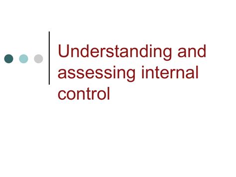 Auditing Understanding And Assessing Int