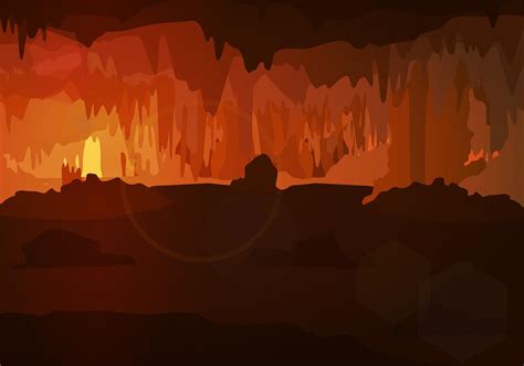 Fundo Da Caverna Vector Gratuito 153568 Vetor No Vecteezy