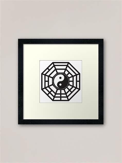 "Bagua Trigram Yin Yang eight symbols Taoist cosmology Chinese principles black and white ...