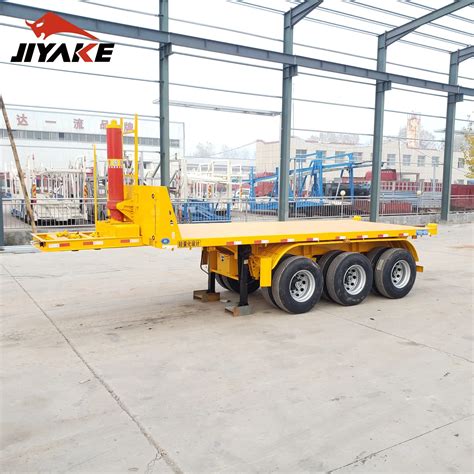 3 Axle 40 Tons 40 Feet Shipping Container Trailer Flatbed Semi Trialer