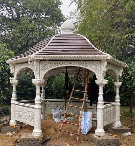 White FRP Home Outdoor Gazebo Polished At Rs 280 Sq Ft In Delhi ID