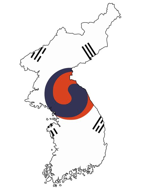 Korean Empire Flag Map