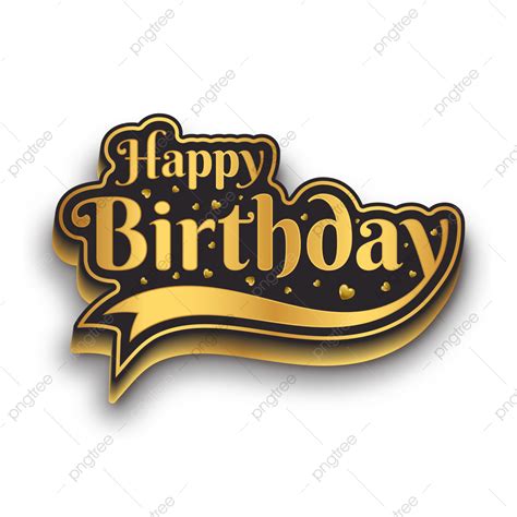 Happy Birthday Text Png Transparent Images Free Download