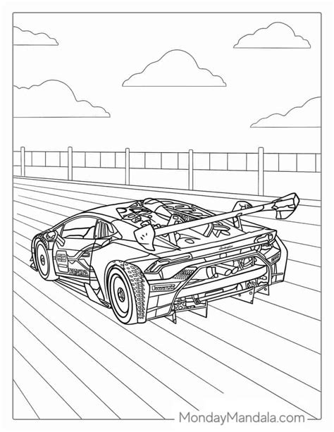 Cool Race Cars Coloring Pages