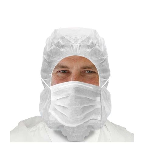 Gorro Integral Con Mascarilla De 3 Capas Blanco 50 Uds