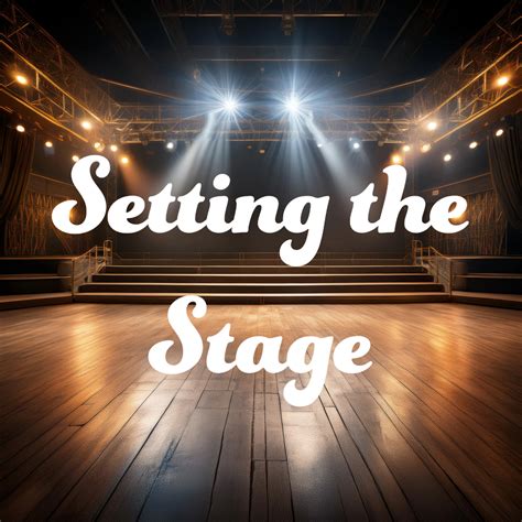 setting  stage  making  stick