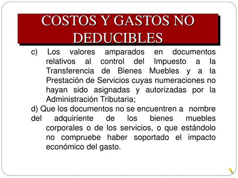 Costos Y Gastos No Deducibles Image To U