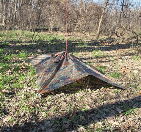 Different Military Poncho Survival Shelter Configurations