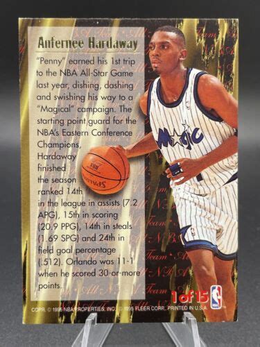 1995 96 Fleer Ultra All NBA 1 Anfernee Hardaway For Sale Online EBay