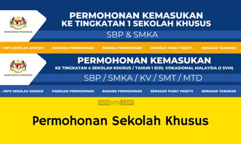 Permohonan Sekolah Khusus 2025 2026 Tingkatan 1 4 Info UPU