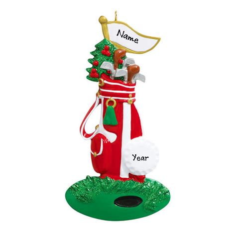 Golf Ornament Personalized Pga Golf Bag Ornament Irons And Golf Bag Christmas Ornament Golf T