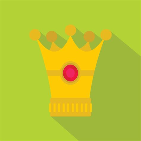 Medieval Crown Icon Flat Style 15211085 Vector Art At Vecteezy