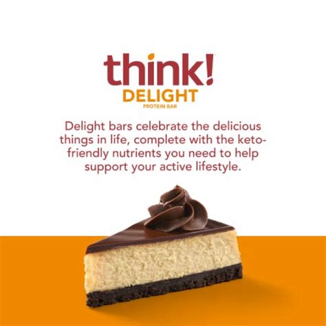 Think Delight Chocolate Peanut Butter Pie Keto Protein Bars Ct