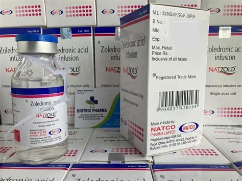 Zoledronic Acid Mg Ml Natzold Mg Injection Osteoporosis Natco