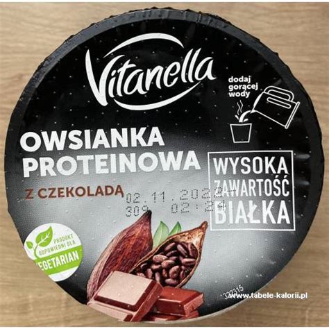 Ile Kcal Ma Owsianka Proteinowa Z Czekolad Vitanella Tabele Kalorii