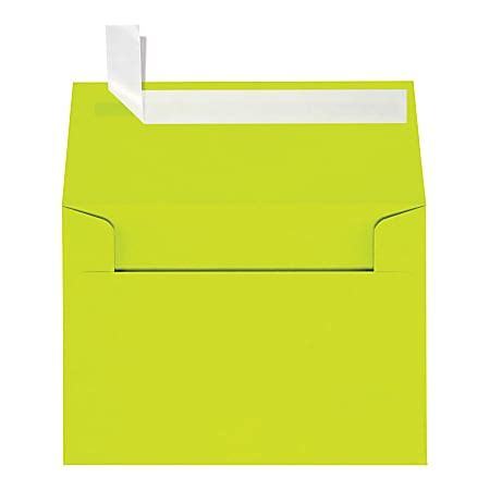 LUX Invitation Envelopes A1 Peel Press Closure Wasabi Pack Of 250