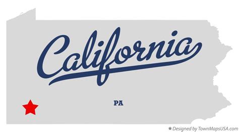 Map of California, PA, Pennsylvania