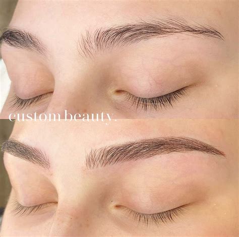 Permanent Makeup Feather Stroke Eyebrows Saubhaya Makeup