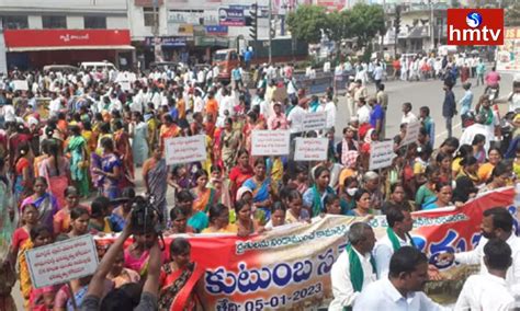 Kamareddy మాస్టర్‌ప్లాన్‌ను వ్యతిరేకిస్తూ రైతుల ఆందోళన కామారెడ్డి