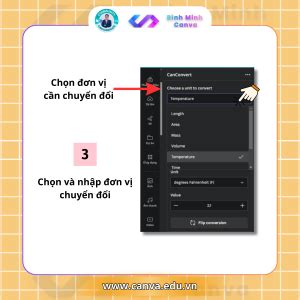 Khám phá tính năng chuyển đổi đơn vị trên Canva CanConvert Bình