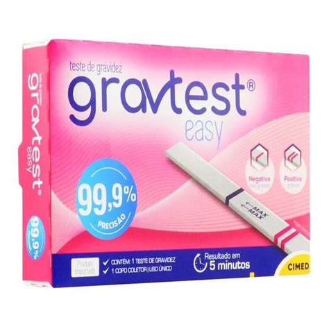 Teste De Gravidez Grav Test Easy Cimed Alta Precisao Shopee Brasil