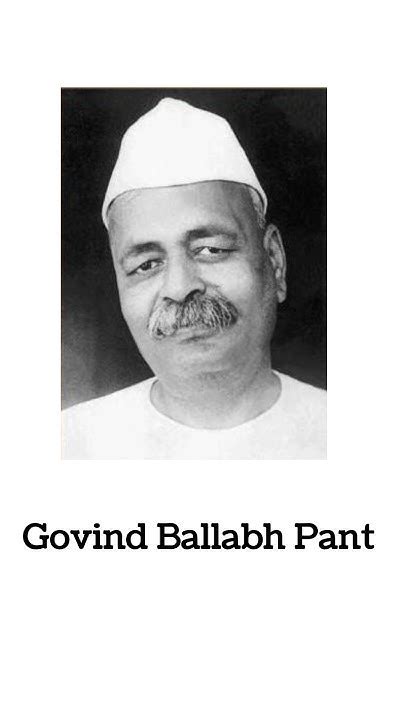 Govind Ballabh Pant Indian Freedom Fighter And The First Chief Minister Of Uttar Pradesh Youtube