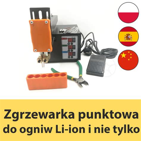 Zgrzewarka spawarka punktowa do ogniw baterii akumulatorów 18650 220V