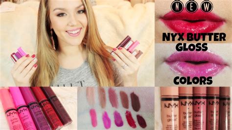 New Nyx Butter Gloss Colors Swatches Youtube