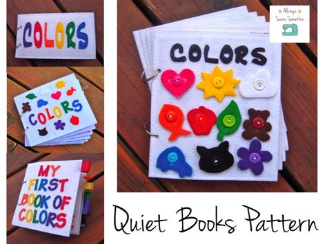 Pdf Pattern Colors Quiet Bookfelt Bookbusy Book Etsy Italia