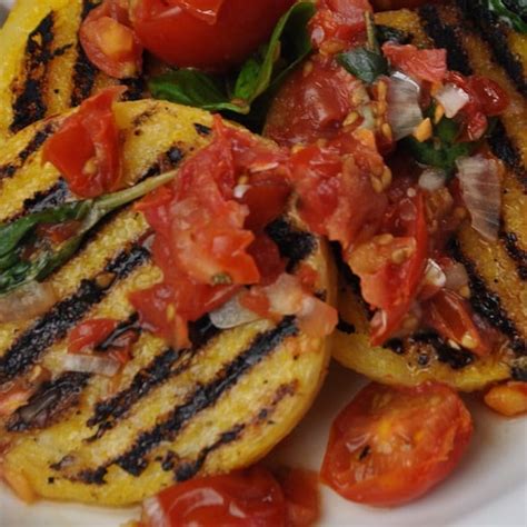 Grilled Garlic Herb Polenta Parmesan Cheese Easy Cindy S On Line Recipe Box