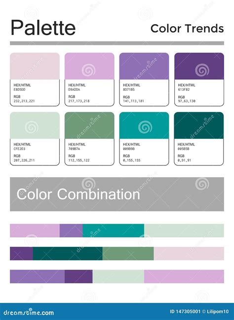 Paleta De Colores Combinaci N Armoniosa C Digos Y Nombres Colores De